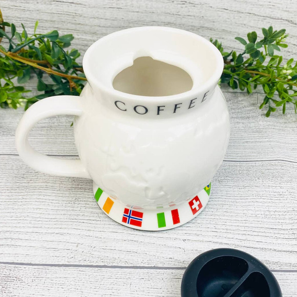 VINTAGE STARBUCKS The Barista Series World Mug with Lid - Picture 5 of 8